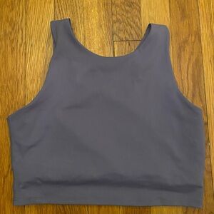 Lavender crop top sports bra